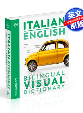 英文原版 DK双语图解词典 意大利语英语字典 Italian English Bilingual Visual Dictionary 商务字词典工具书