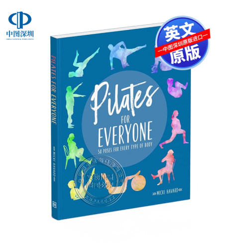英文原版 DK 适合全民的普拉提 完整的锻炼计划指南 Pilates for Everyone: 50 exercises for every type of body 科普百科读物