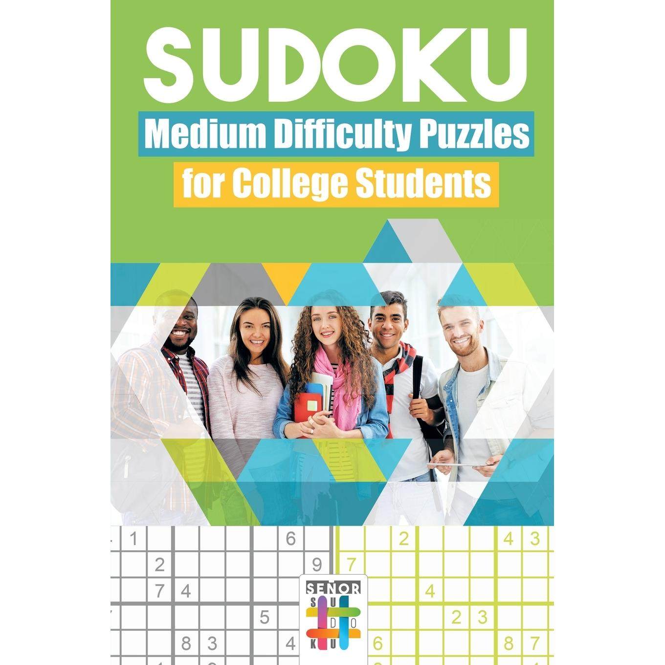 【预售 按需印刷】英文原版 Sudoku Medium Difficulty Puzzles for College Students进口原版正版书籍