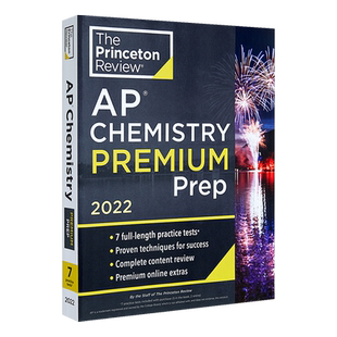 英文原版 普林斯顿评论AP化学高级预科 Princeton Review AP Chemistry Premium Prep 大学考试准备 7套模拟考试试题