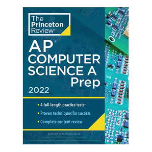 英文原版 普林斯顿 AP计算机科学预科Princeton Review AP Computer Science A Prep 2022 计算机科学 测试+内容回顾+ 技巧