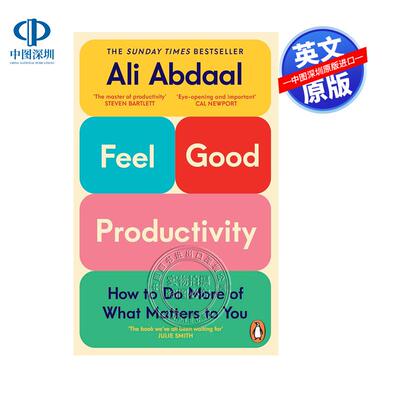 预售英文原版 Feel-Good Productivity 感觉良好生产力 油管博主剑桥学霸Ali Abdaal 高效能法则