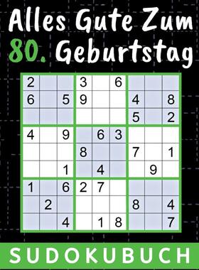 【预售 按需印刷】英文原版80 Geburtstag Geschenk | Alles Gute zum 80. Geburtstag - Sudoku进口原版正版书籍