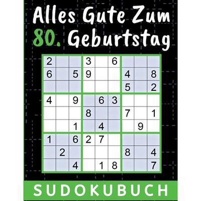 【预售 按需印刷】英文原版80 Geburtstag Geschenk | Alles Gute zum 80. Geburtstag - Sudoku进口原版正版书籍