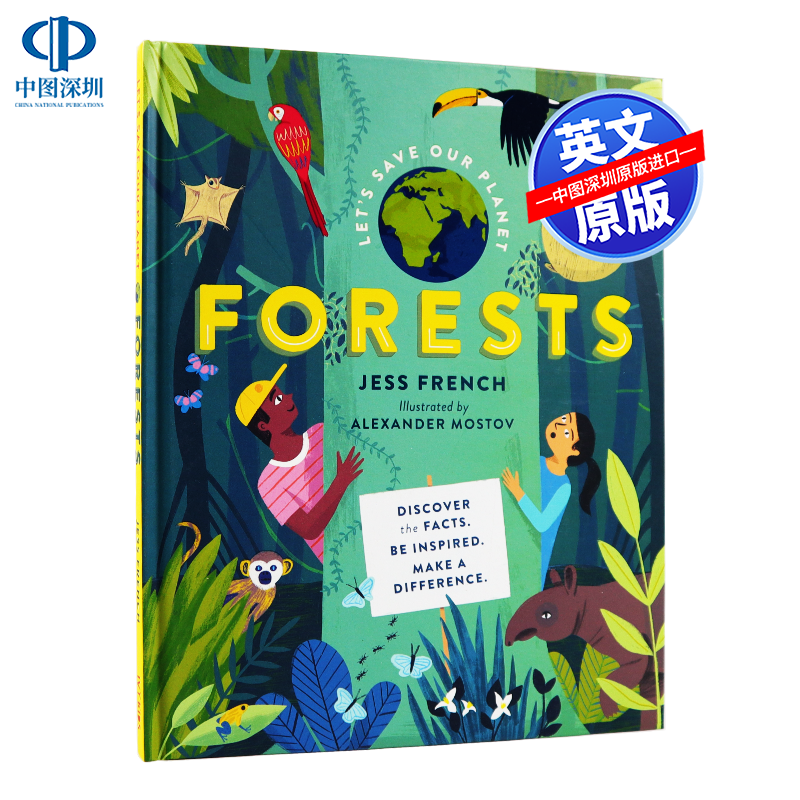 英文原版 拯救地球：森林 精装 Let's Save Our Planet: Forests  科普绘本 Alexander Mostov插画 儿童英语艺术书