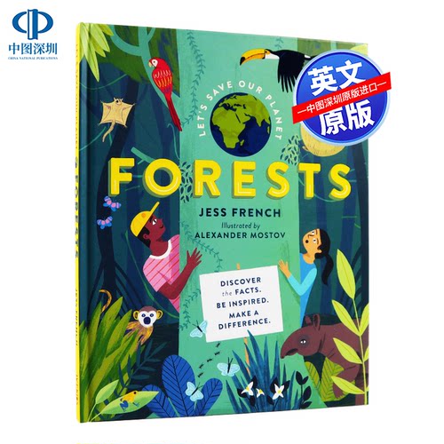 英文原版 拯救地球：森林 精装 Let's Save Our Planet: Forests  科普绘本 Alexander Mostov插画 儿童英语艺术书