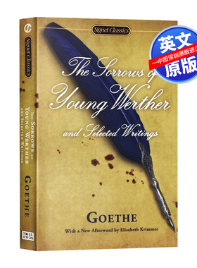 现货 英文原版 少年维特的烦恼 The Sorrows of Young Werther 歌德 Goethe 进口书 正版
