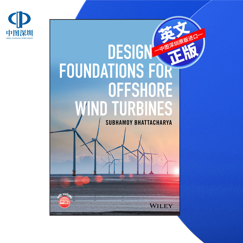 【预售 按需印刷】Wiley出版 海上风力发电机基础设计 Design of Foundations for Offshore Wind Turbines 进口英文正版书籍