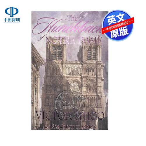 英文原版 巴黎圣母院 雨果 法国文学经典名著英语读物小说 The Hunchback of Notre Dame Victor Hugo