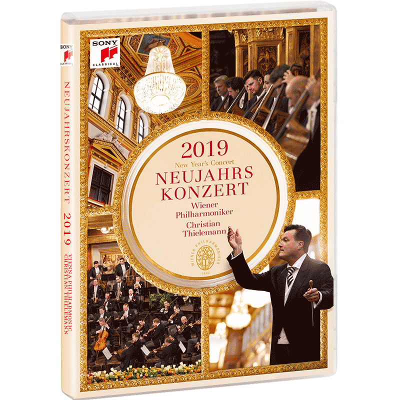 现货【中图音像】2019年维也纳新年音乐会DVD 蒂勒曼指挥 SONY