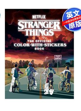 现货英文原版 怪奇物语：官方贴纸涂色本 Stranger Things: The Official Color-with-Stickers Book