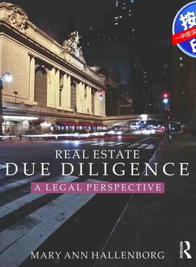 预售【按需印刷】英文原版 房地产尽职调查 Real Estate Due Diligence 原装进口正版书籍
