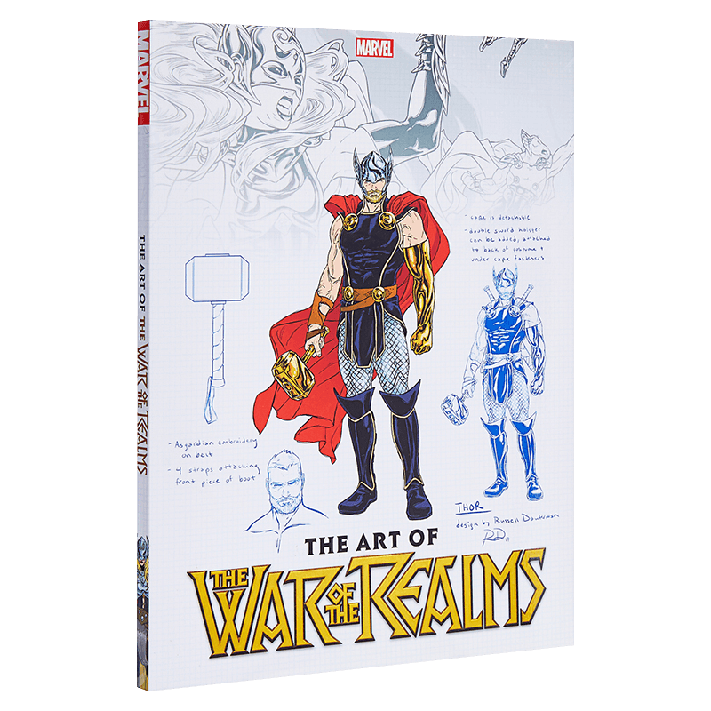 现货 诸界之战 艺术设定 英文原版漫画 The Art of War of the Realms 漫威 英文漫画 女雷神 简·福斯特 漫威大事件进口书籍正版