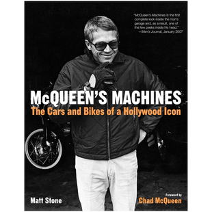 英文原版 麦昆的机器 好莱坞偶像的汽车和自行车McQueen's Machines: The Cars and Bikes of a Hollywood Icon 进口正版书籍