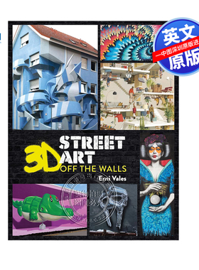 英文原版 3D街头艺术 离开墙壁 精装全彩摄影艺术书 3D Street Art: Off the Walls 涂鸦画册