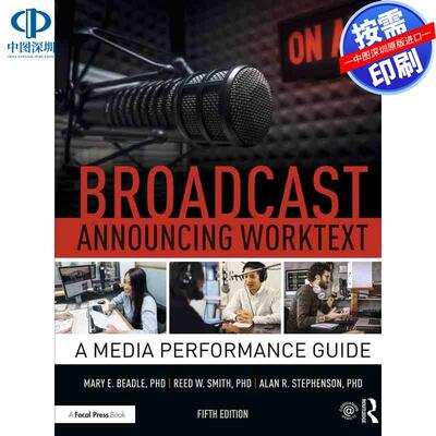 预售【按需印刷】英文原版 广播播音工作文本 Broadcast Announcing Worktext 原装进口正版书籍