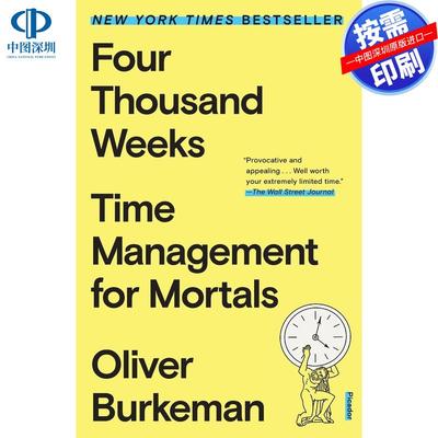 【预售 按需印刷】英文原版  四千周 Four Thousand Weeks 原版进口正版书籍