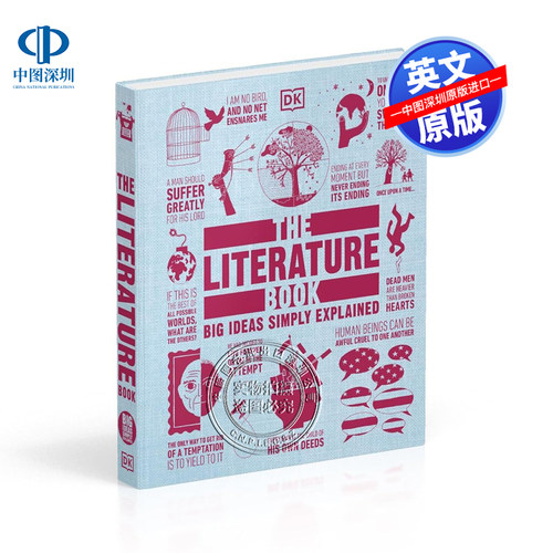 英文原版 DK 文学图解指南 精装全彩科普读物 人类思想百科丛书 The Literature Book Big Ideas Simply Explained