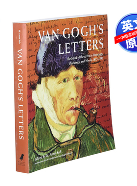 英文原版 梵高 画作 书信集 Van Gogh's Letters  在绘画、素描和文字中艺术家的思想 进口英文正版