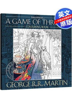现货权力的游戏涂色书 英文原版  A Game of Thrones Colouring Book 冰与火之歌小说涂色本解压涂色生日礼物周边进口书籍正版包邮