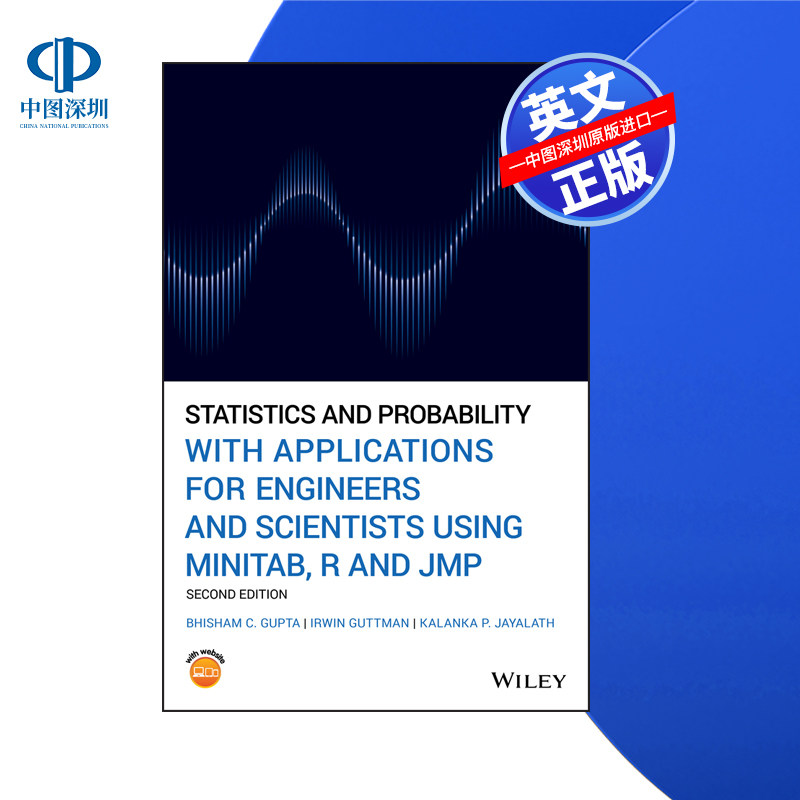 【预售 按需印刷】Wiley出版 统计与概率论及其工程应用 Statistics and Probability 进口英文正版书籍