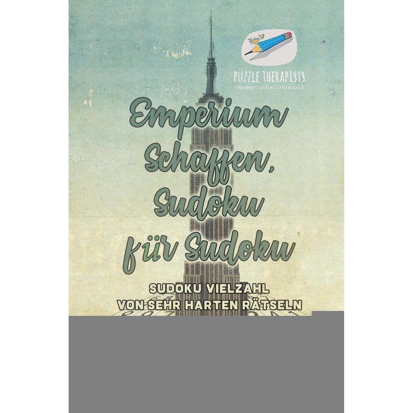 【预售 按需印刷】德文原版Emperium Schaffen  Sudoku für Sudoku | Sudoku Vielzahl von Sehr Harten R?tseln德语ger进口原版