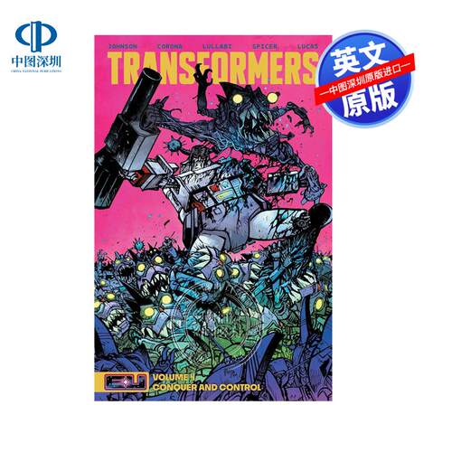 预售英文原版 2024重启变形金刚第四卷 征服与控制 科幻漫画故事读物Transformers Vol. 4: Conquer and Control Energon Universe