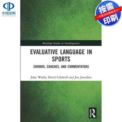预售【按需印刷】英文原版 体育中的评估性语言 Evaluative Language in Sports 原装进口正版书籍