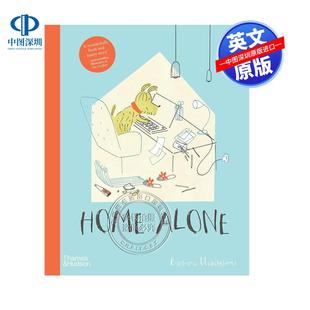 预售英文原版 小鬼当家 Home Alone 关于狗狗独自在家幽默搞笑儿童英语启蒙读物