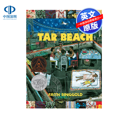 英文原版 Tar Beach 沥青海滩 凯迪克银奖绘本 纽约时报获评插图图画书 焦油海滩Faith Ringgold经典作品 儿童名家绘本读物