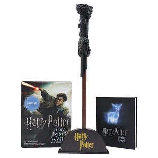 英文原版 哈利波特 魔杖和贴纸书套装 Harry Potter Wizard’s Wand with Sticker Book 电影周边 哈利波特手办北京环球影城