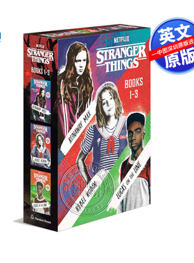 预售英文原版 怪奇物语盒装3册小说 Stranger Things Boxed Set 逃亡的麦克斯 叛逆的罗宾 卢卡斯在线 青少年悬疑冒险故事书 1 2
