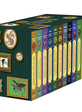 英文原版 驯龙高手12本全套套装How to Train Your Dragon Complete Series1-12册全集英文版 礼盒 儿童青少年读物8岁以上