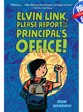 预售 按需印刷 英文原版 埃尔文·林克，请报告给校长办公室！ Elvin Link  Please Report to the Principals Office! 进口书籍正