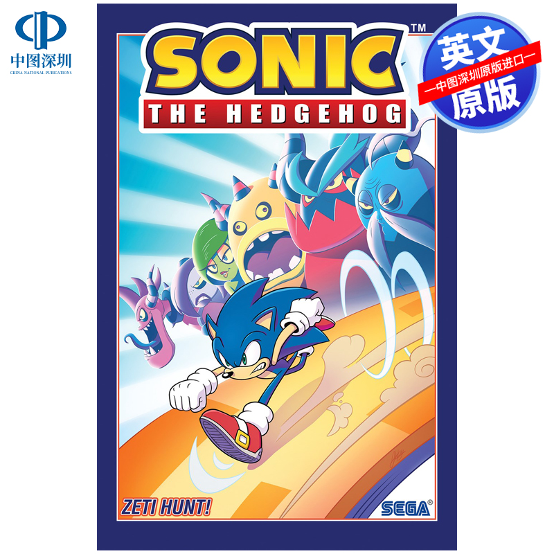 英文原版 刺猬索尼克 第11卷 泽蒂狩猎 Sonic The Hedgehog Vol. 11 Zeti Hunt 动作冒险漫画绘本故事书 游戏周边书