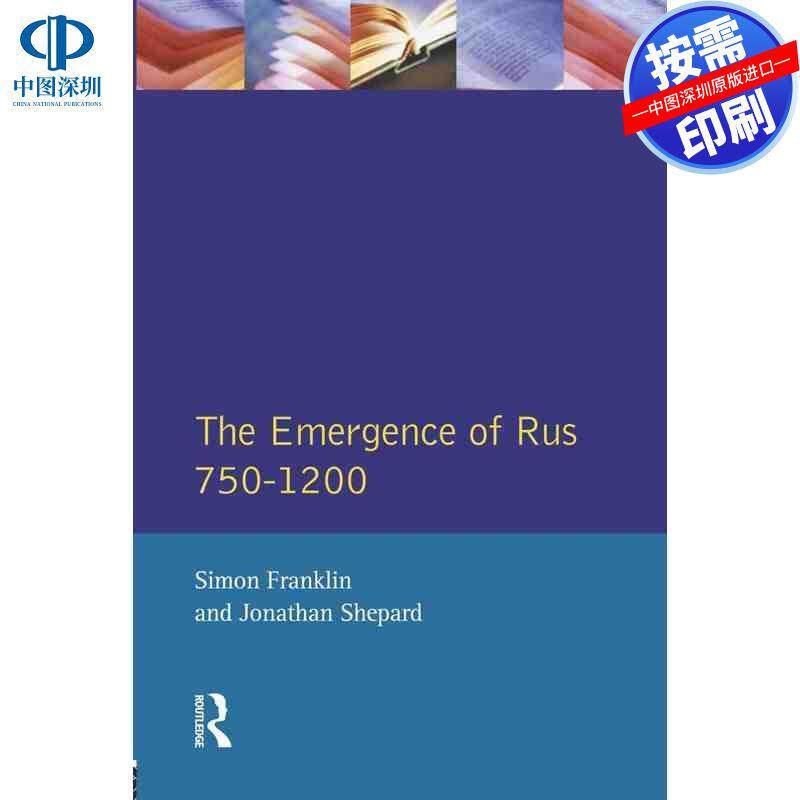 预售【按需印刷】英文原版 罗斯的兴起750-1200 The Emergence of Rus 750-1200 原装进口正版书籍