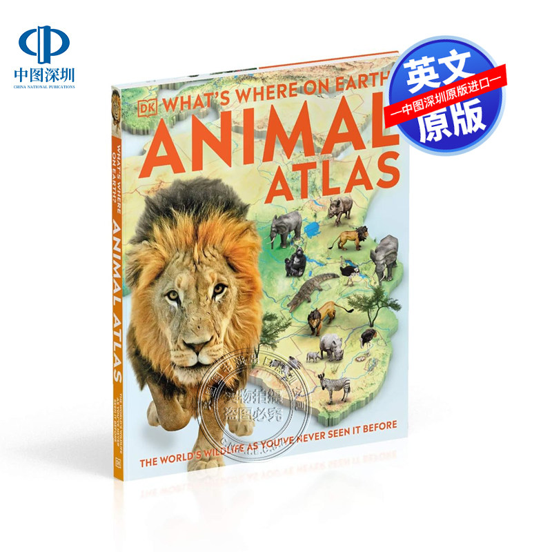 【预售英文原版】DK 地球上哪里是什么？动物地图集 What's Where on Earth? Animal Atlas 精装 青少年科普全彩图解