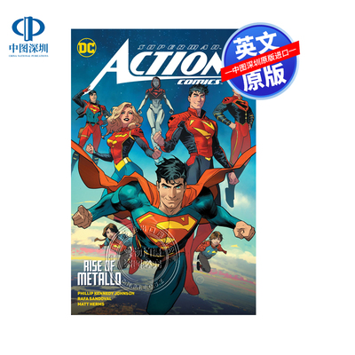 英文原版  DC漫画 超人 动作漫画卷1 金属乐队的崛起 Superman: Action Comics Vol 1: Rise of Metallo 进口英文正版书籍