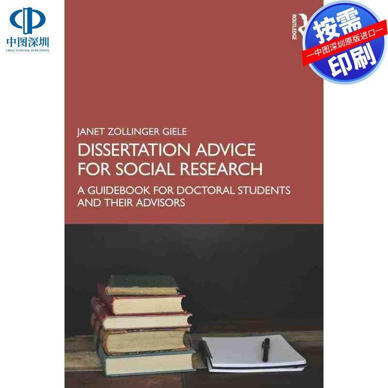 预售【按需印刷】英文原版 社会研究论文写作建议 Dissertation Advice for Social Research 原装进口正版书籍 - 实物图