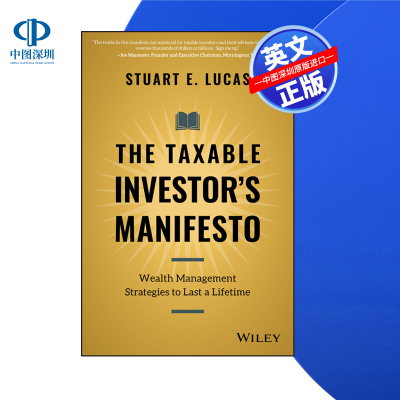 【预售 按需印刷】Wiley出版 应税投资者宣言：终身财富管理策略 The Taxable Investor's Manifesto 进口英文正版书籍