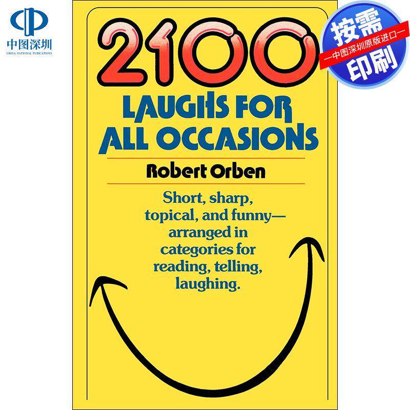预售【按需印刷】英文原版 2100个适合各种场合的笑话2100 Laughs for All Occasions原版进口书籍