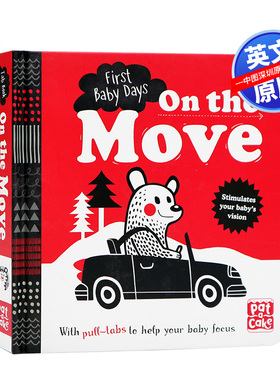 儿童英文原版绘本 First Baby Days 低幼宝宝英语益智启蒙早教纸板书 On the Move 进行中 Pat-a-Cake Bookpoint 进口书 正版