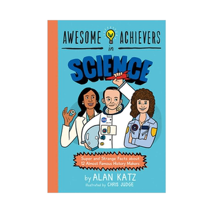 英文原版 了不起的科学成就者 Awesome Achievers in Science 12位鲜为人知的科学家传记 儿童英语读物
