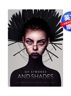 英文原版 笔触与阴影：劳拉-H-鲁宾艺术插画集 Strokes & Shades 进口艺术画册 进口英文版正版书籍