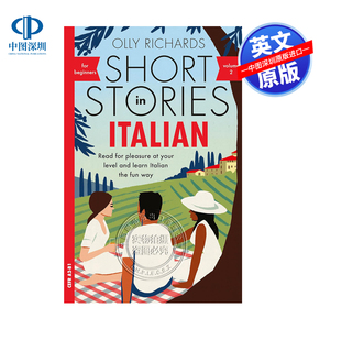 现货英文原版适合初学者的意大利语短篇小说 第2卷 扩大词汇量 Short Stories in Italian for Beginners - Volume 2