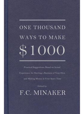 【预售 按需印刷】英文原版 一千种赚取1000美元的方式 One Thousand Ways to Make $1000 进口原版正版书籍