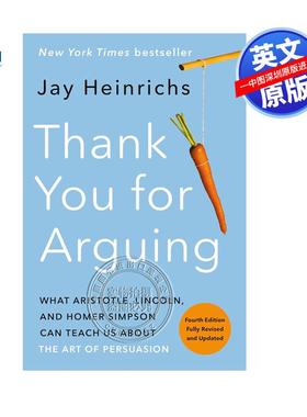 现货英文原版 感谢您的争论，第四版（修订和更新）Thank You for Arguing  Fourth Edition (Revised and Updated)