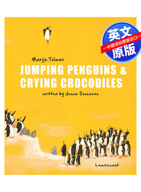 英文原版 跳跃的企鹅和哭泣的鳄鱼 精装 Jumping Penguins & Crying Crocodiles 儿童插图版艺术书