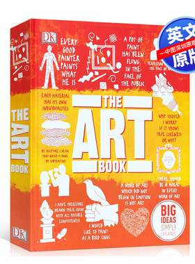 英文原版 DK 艺术百科图解 全彩精装版 The Art Book DK 人类的思想百科丛书 Big Ideas Simply Explained 百科全书 进口 正版