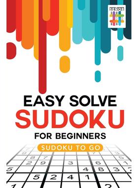 【预售 按需印刷】英文原版Easy Solve Sudoku for Beginners | Sudoku to Go进口原版正版书籍